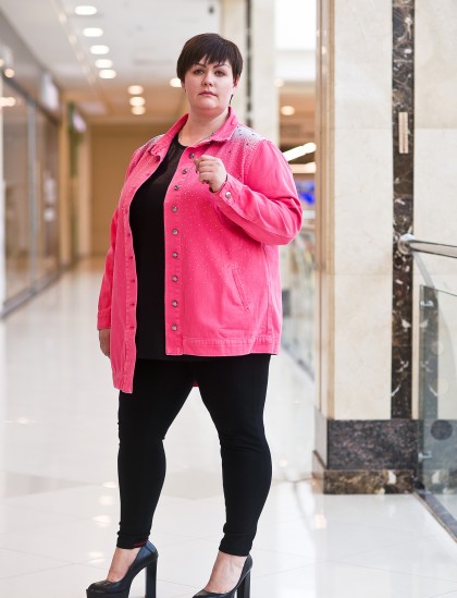Куртка-пиджак розовый Luizza  3400